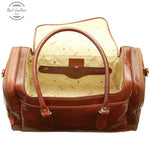 Arno Leather Travel Bag Brown Travel Bag