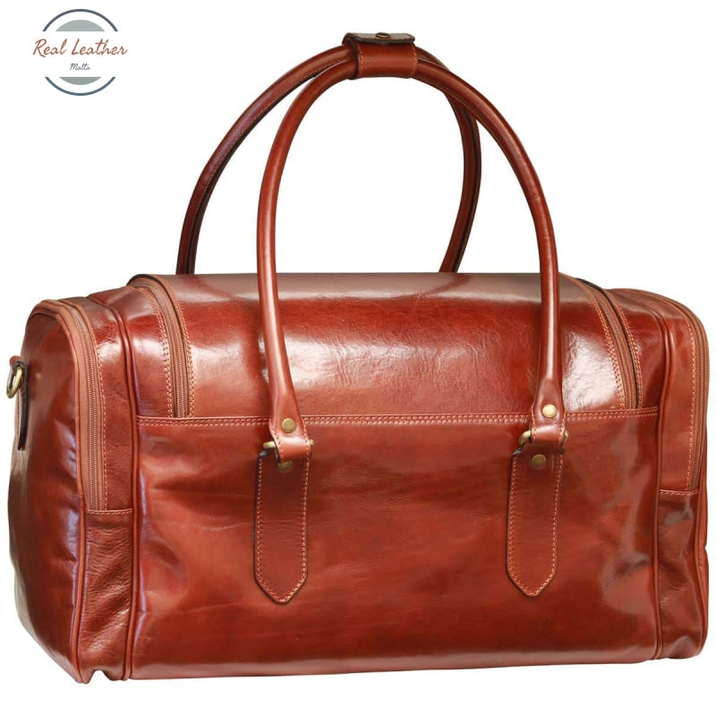 Arno Leather Travel Bag Brown Travel Bag