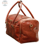 Arno Leather Travel Bag Brown Travel Bag