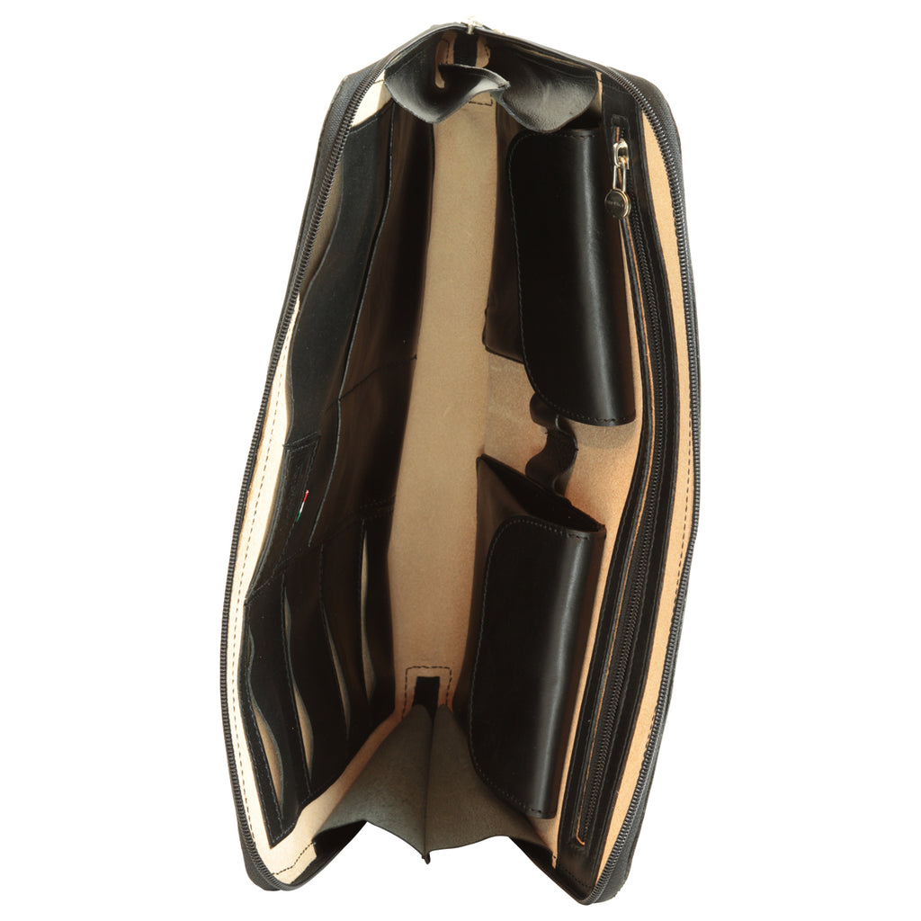 LUSSO Roma Italian Leather Executive Folder