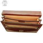 Briefcase with leather shoulder strap Briefcase