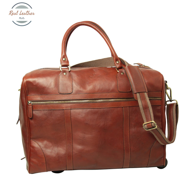 BUFFALO LEATHER DUFFLE BAG Mahogany Duffel bags