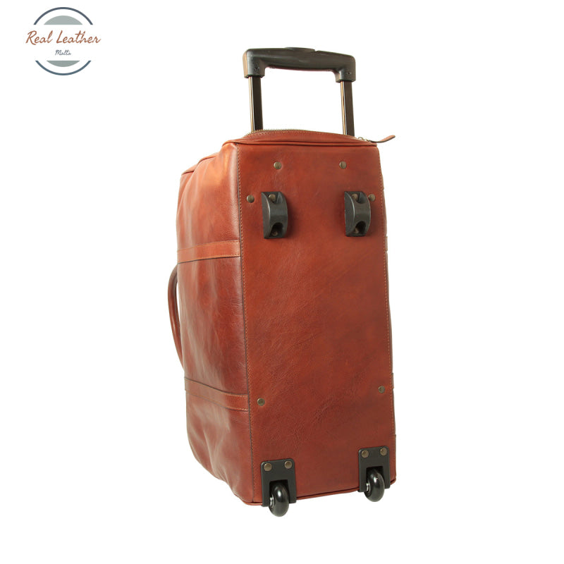 BUFFALO LEATHER DUFFLE BAG Mahogany Duffel bags