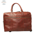 BUFFALO LEATHER DUFFLE BAG Mahogany Duffel bags