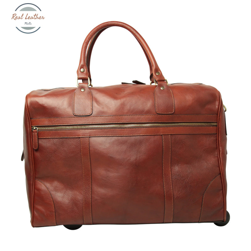 BUFFALO LEATHER DUFFLE BAG Mahogany Duffel bags