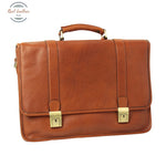 Calfskin Leather Briefcase Teak Briefcases
