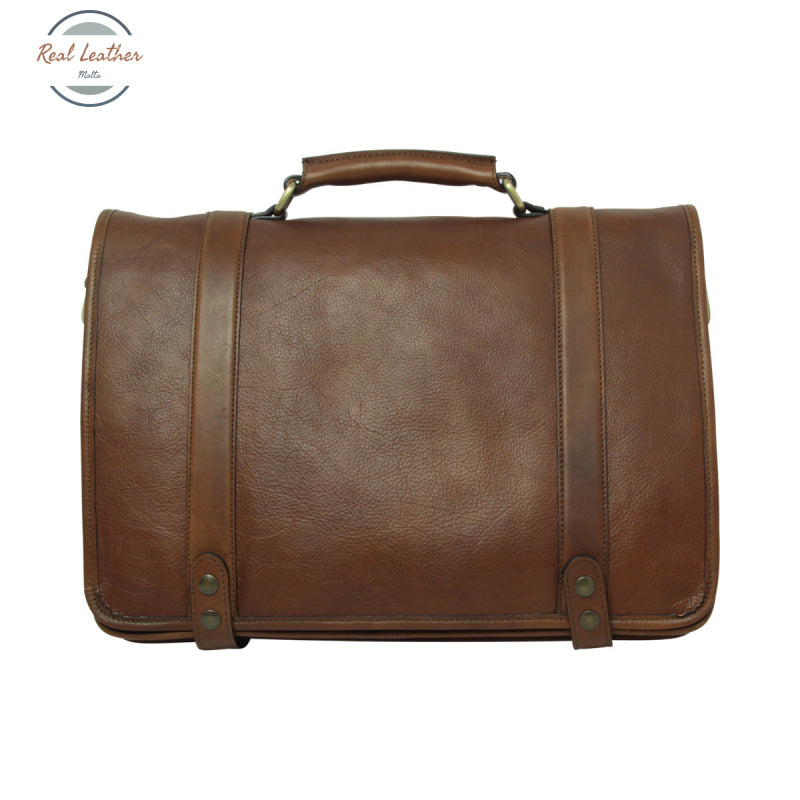 Calfskin Nappa leather briefcase Chestnut Briefcases