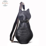 Cat-Shaped Cross Body Bag Black