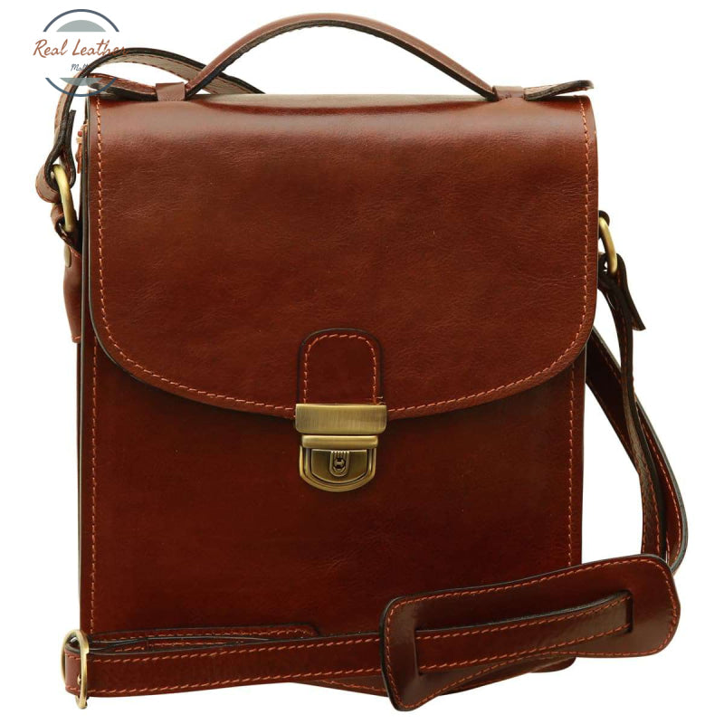 Classica II Leather Satchel Brown Satchel bag