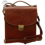 Classica II Leather Satchel Brown Satchel bag