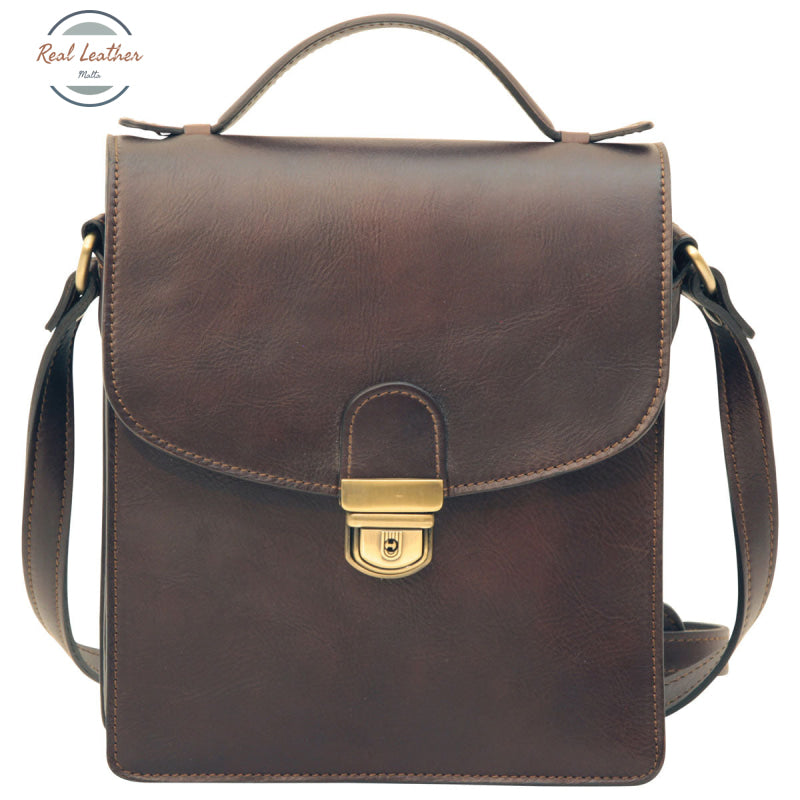 Classica II Leather Satchel Dark Brown Satchel bag