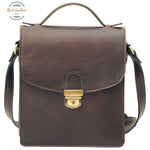 Classica II Leather Satchel Dark Brown Satchel bag