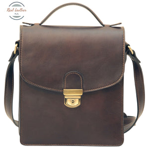 Classica II Leather Satchel Dark Brown Satchel bag