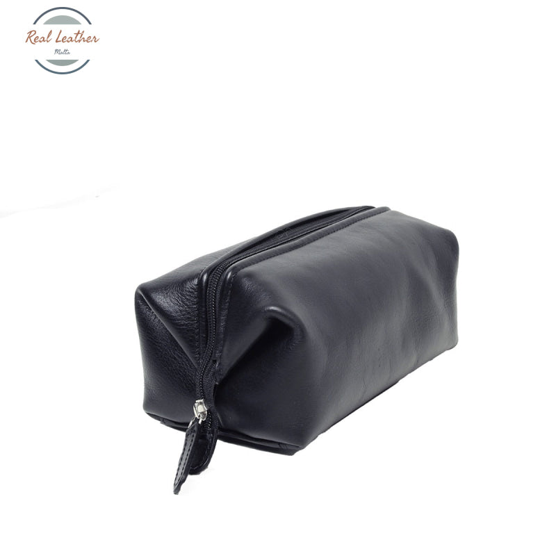 Cowhide beauty case Cosmetic bag