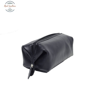 Cowhide beauty case Cosmetic bag