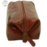 Cowhide beauty case Cosmetic bag