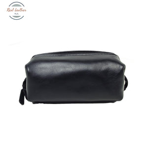 Cowhide beauty case Cosmetic bag