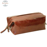 Cowhide beauty case Cosmetic bag