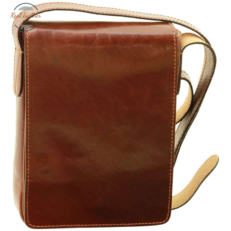 Cowhide leather cross body bag Brown Cross body bag