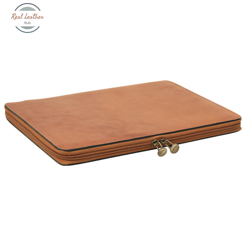 Cowhide leather portfolio Colonial Brown Leather Portfolio