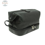Cowhide leather travel kit Black Travel Kit