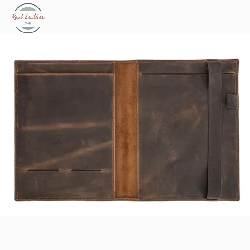 Crazy Horse Leather A5 File Organizer Notebooks & Notepads