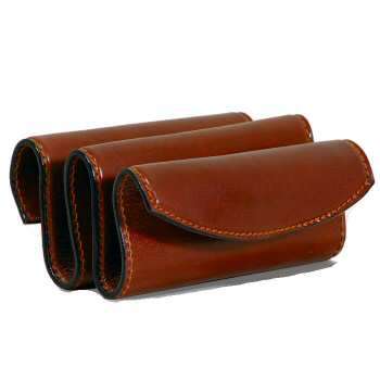 LUSSO Full Grain Leather Desk Letter Stand