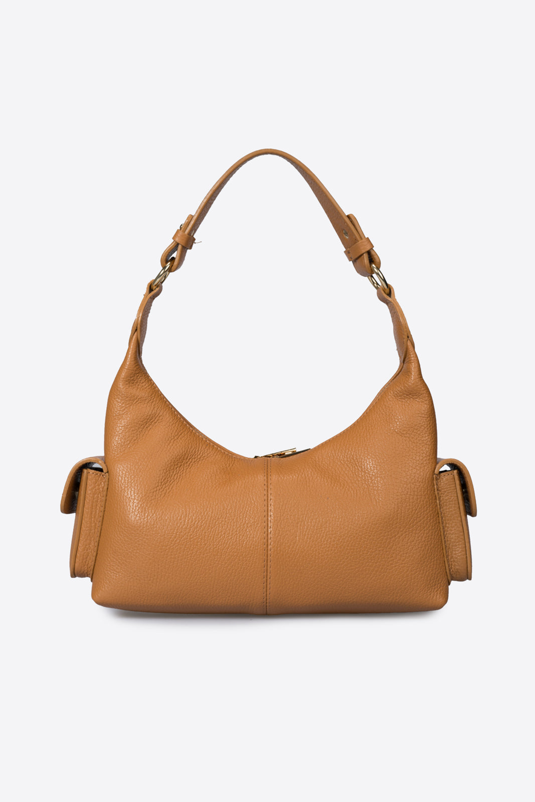 Livia Made in Italy Leather Top Handle Handbag – Cognac