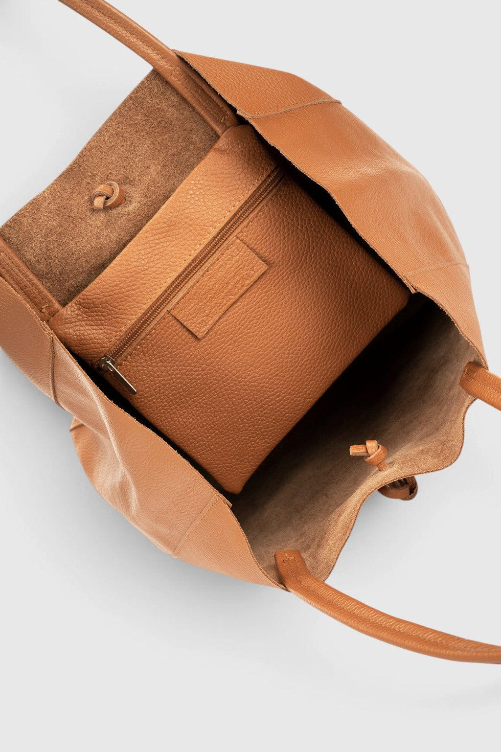 Francesca Made in Italy Leather Tote Bag – Cognac