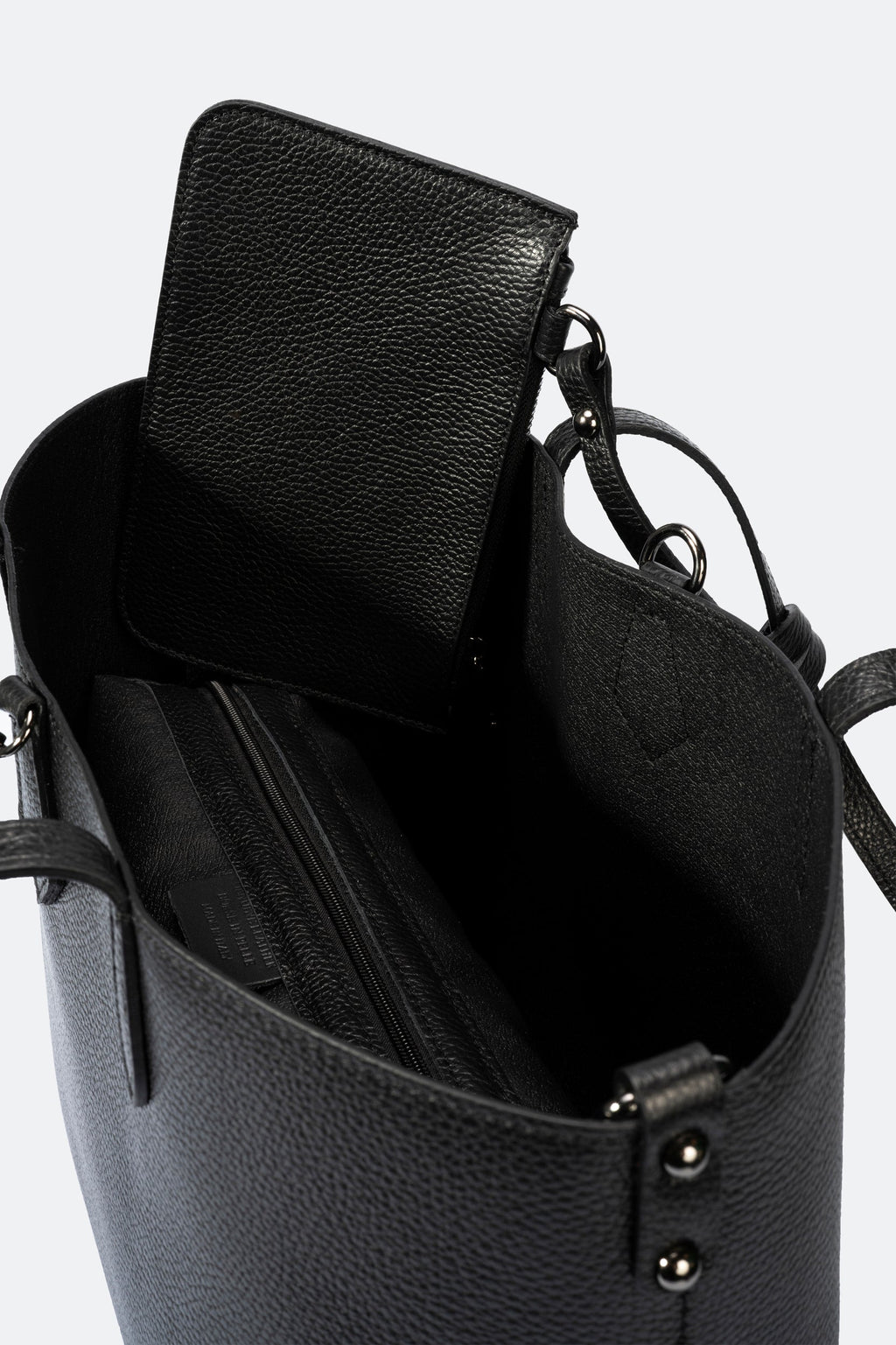 Nicoletta Made in Italy Leather Tote Bag – Black