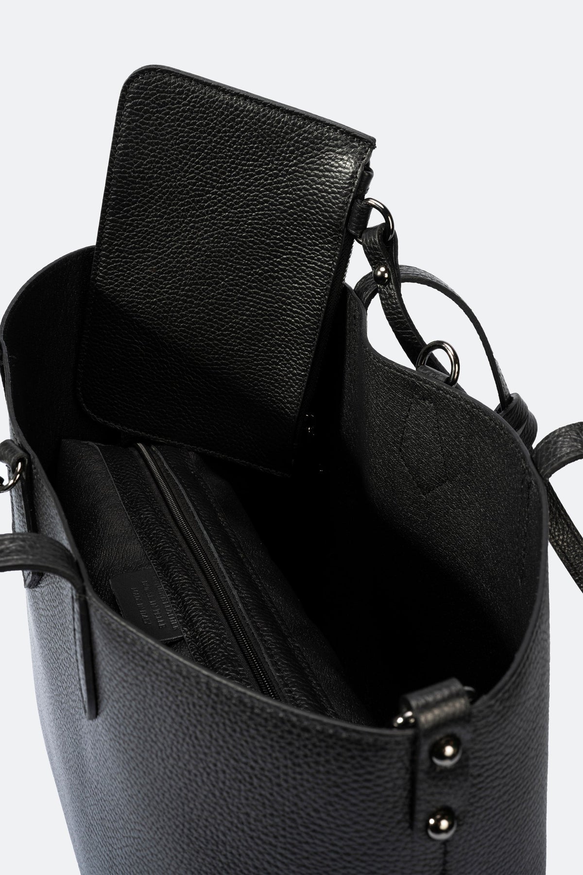 Nicoletta Made in Italy Leather Tote Bag – Black