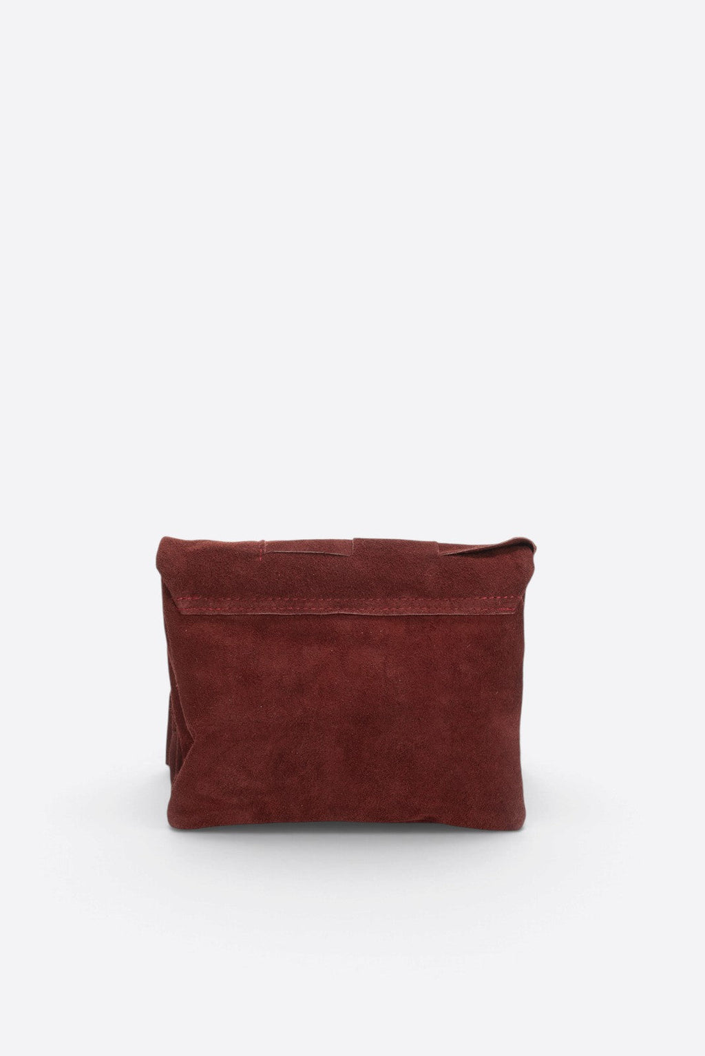 Caterina Made in Italy Suede Leather Crossbody Bag – Bordo