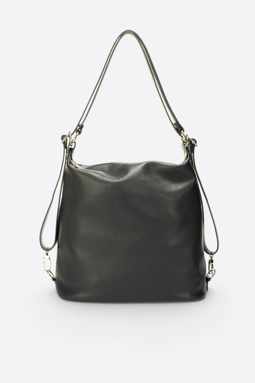 Serena Made in Italy Leather Backpack – Black