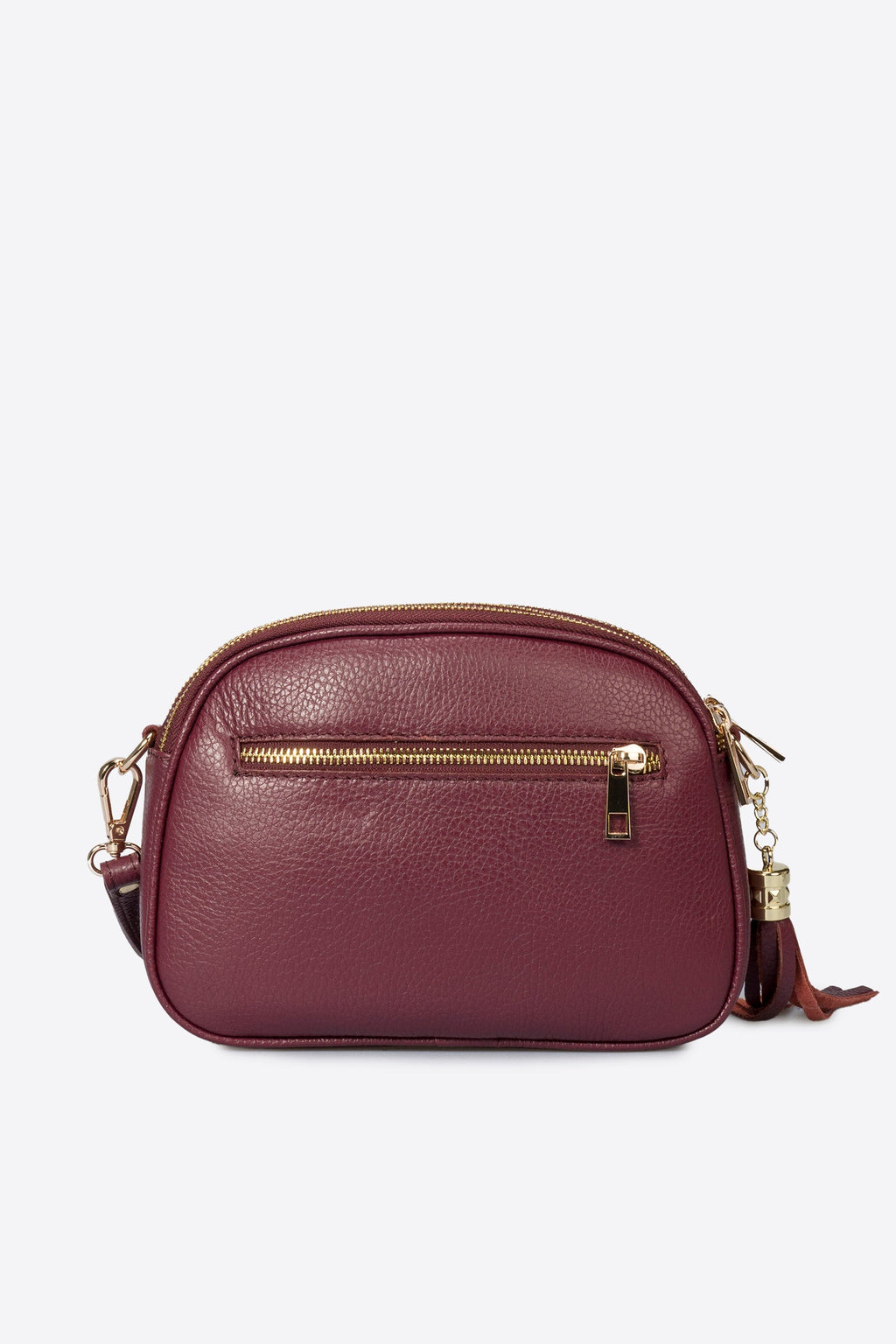 Elena Made in Italy Leather Crossbody Bag – Wine