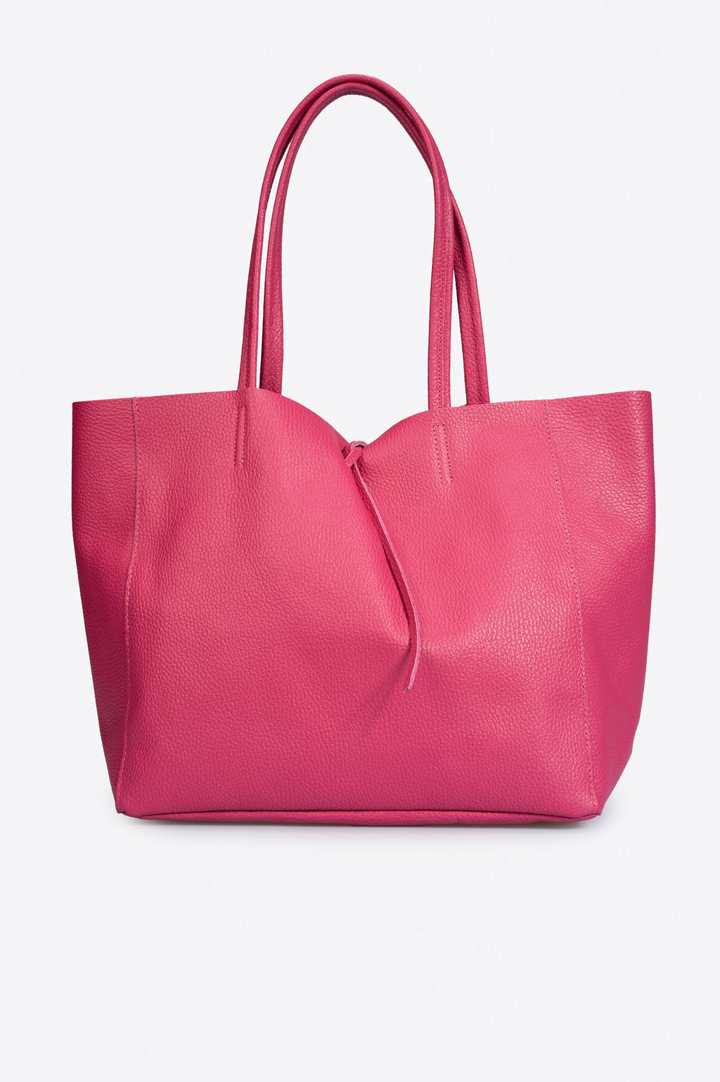 Francesca Made in Italy Leather Tote Bag – Fuchsia
