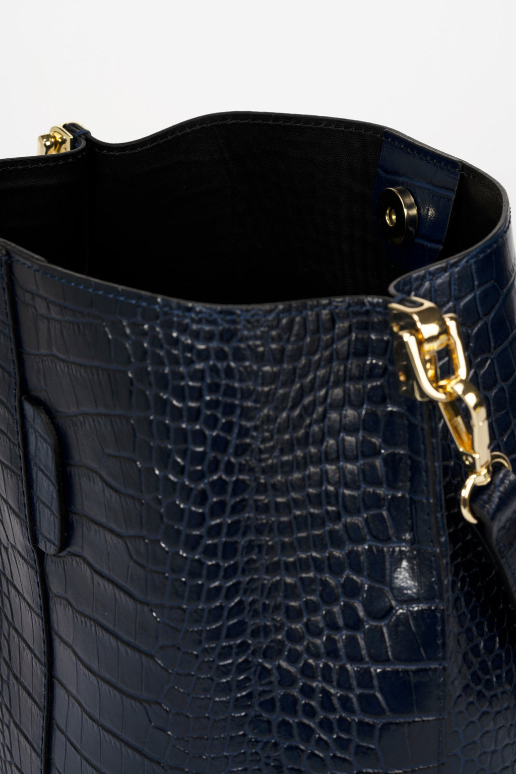 Bianca Made in Italy Leather Shoulder Bag – Blue