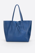 Francesca Made in Italy Leather Tote Bag – Blue
