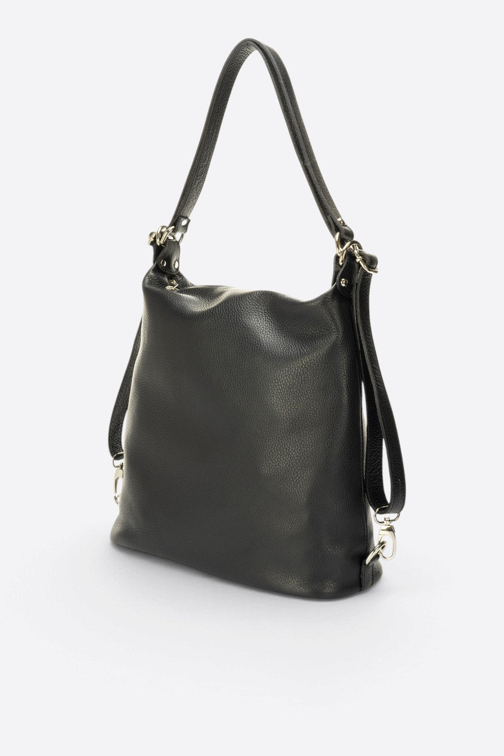 Serena Made in Italy Leather Backpack – Black