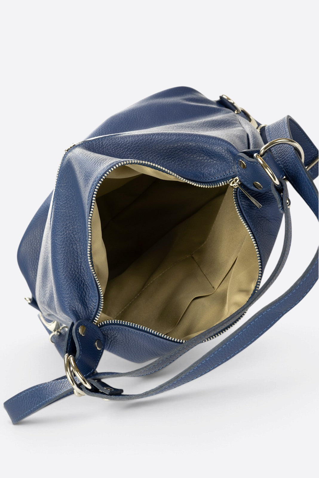 Serena Made in Italy Leather Backpack – Blue