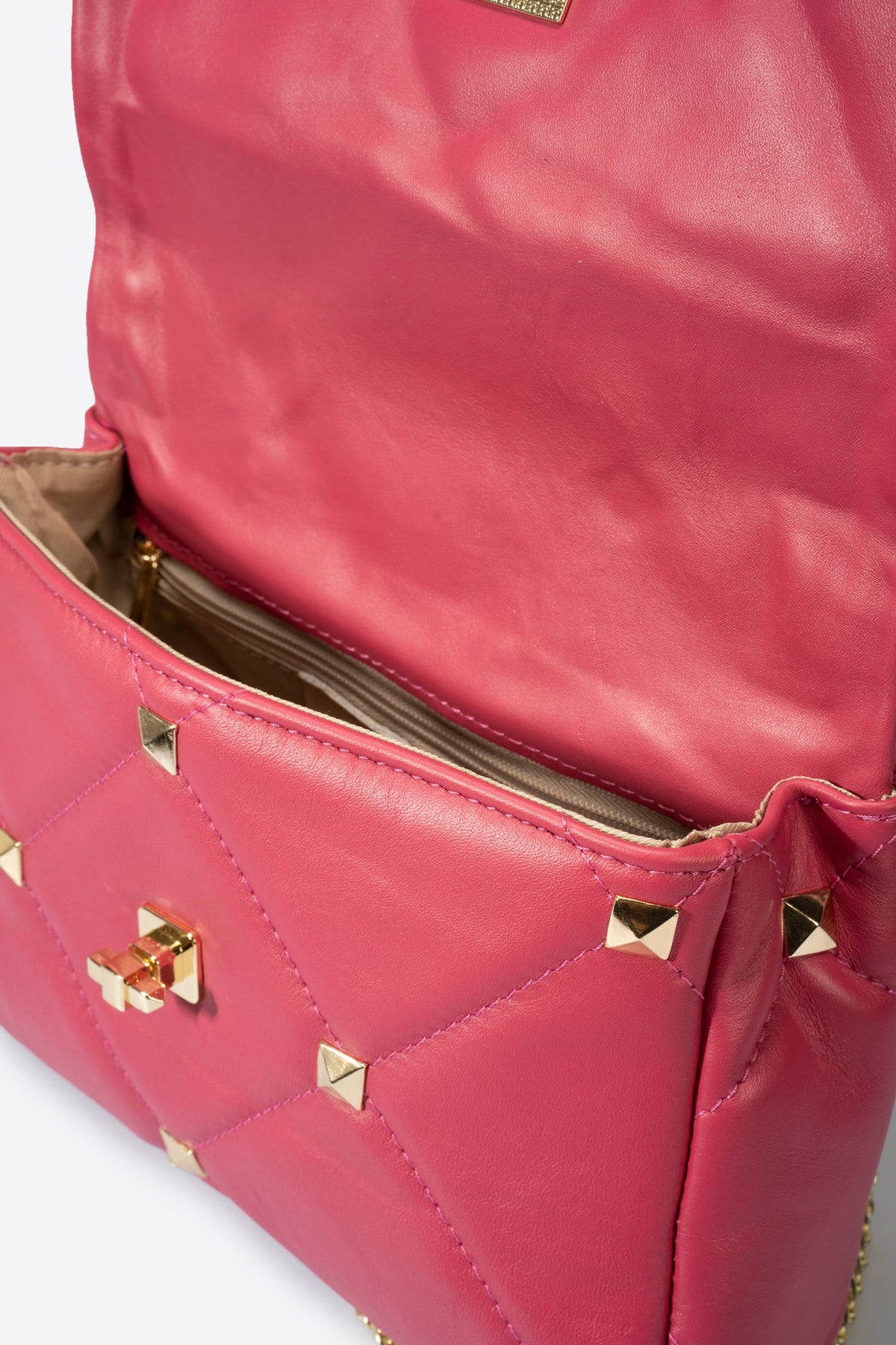 KYLIE leather top handle bag - Fuxia