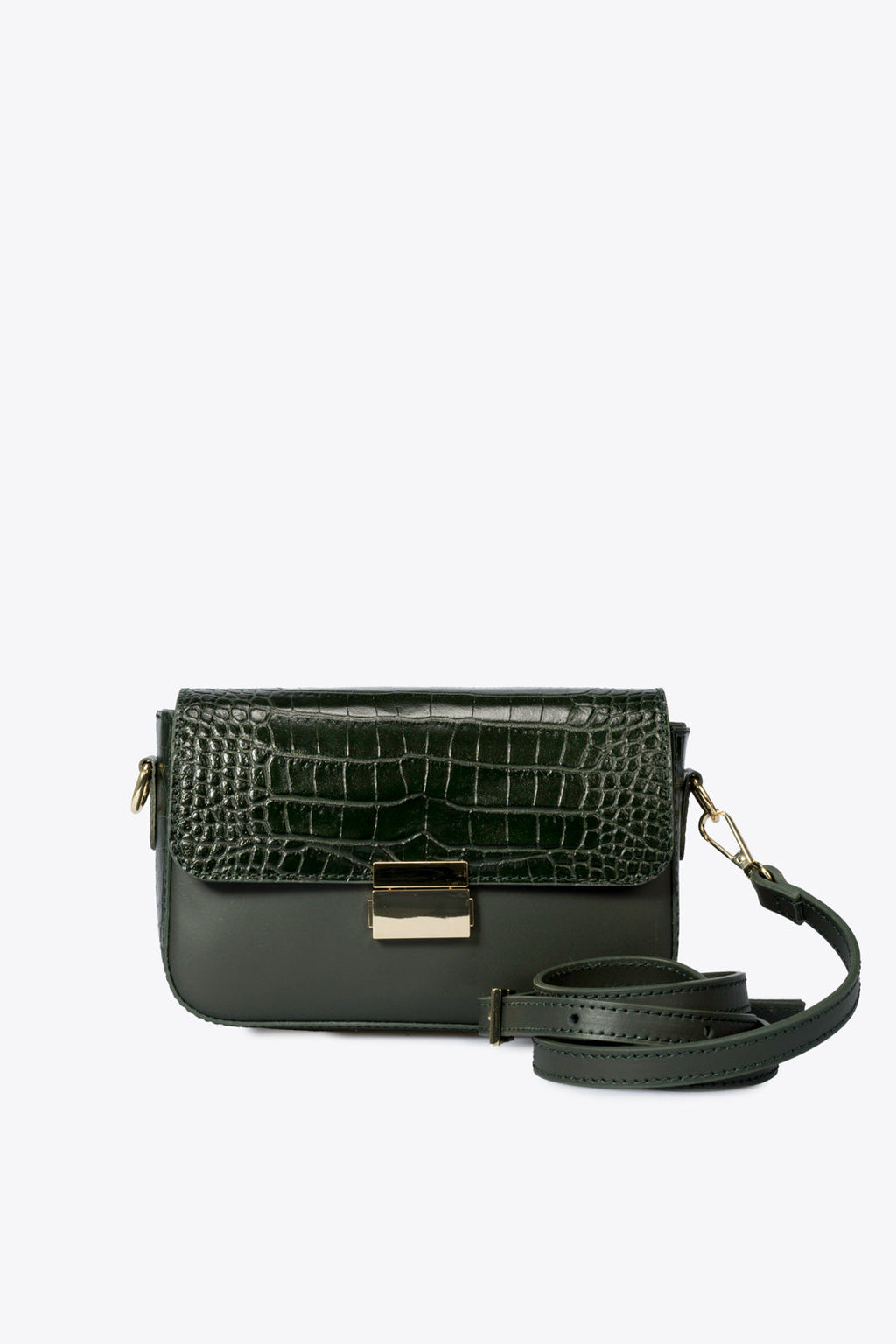 Giorgia Made in Italy Leather Crossbody Bag – Green