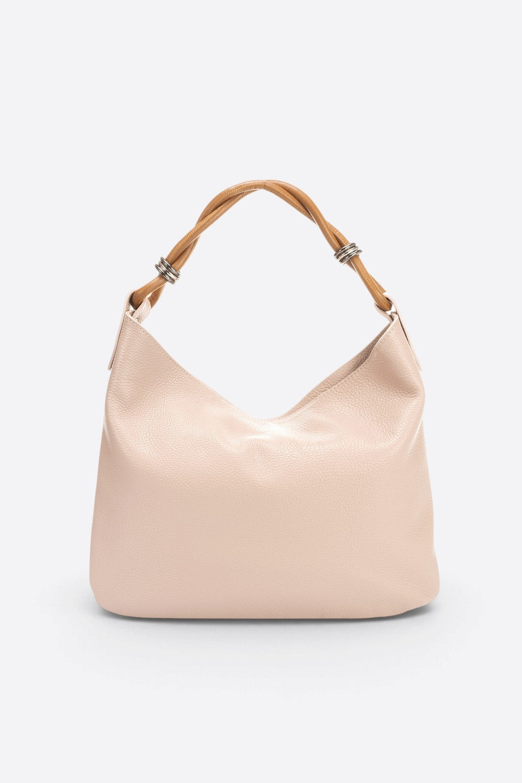 Paola Made in Italy Leather Shoulder Bag – Blush Pink