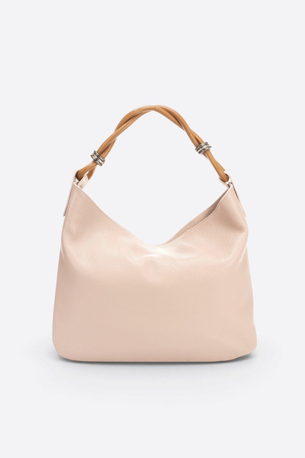 Paola Made in Italy Leather Shoulder Bag – Blush Pink