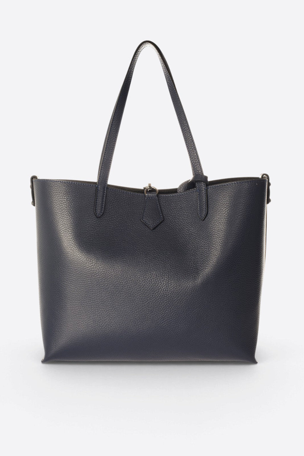 Nicoletta Made in Italy Leather Tote Bag – Dark Blue