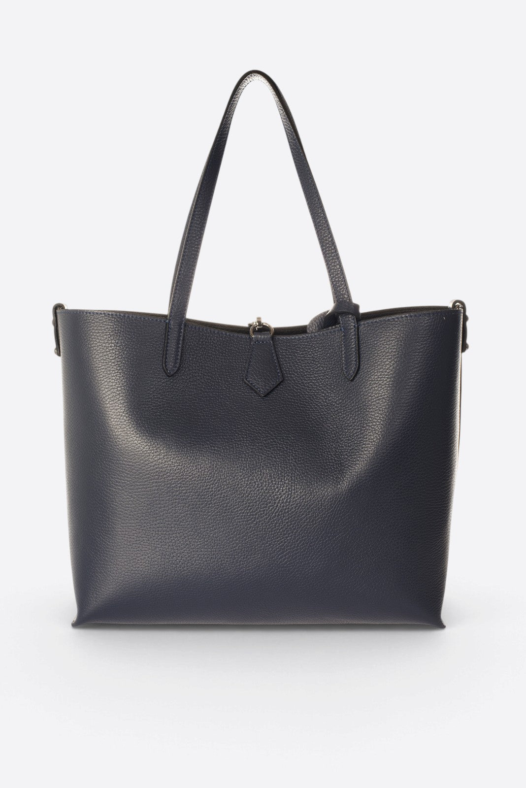 Nicoletta Made in Italy Leather Tote Bag – Dark Blue
