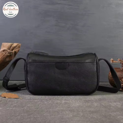 Cowhide Shoulder Pillow Bag for Women