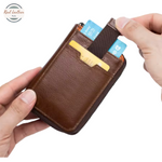 Genuine Leather ID Card Case Organizer