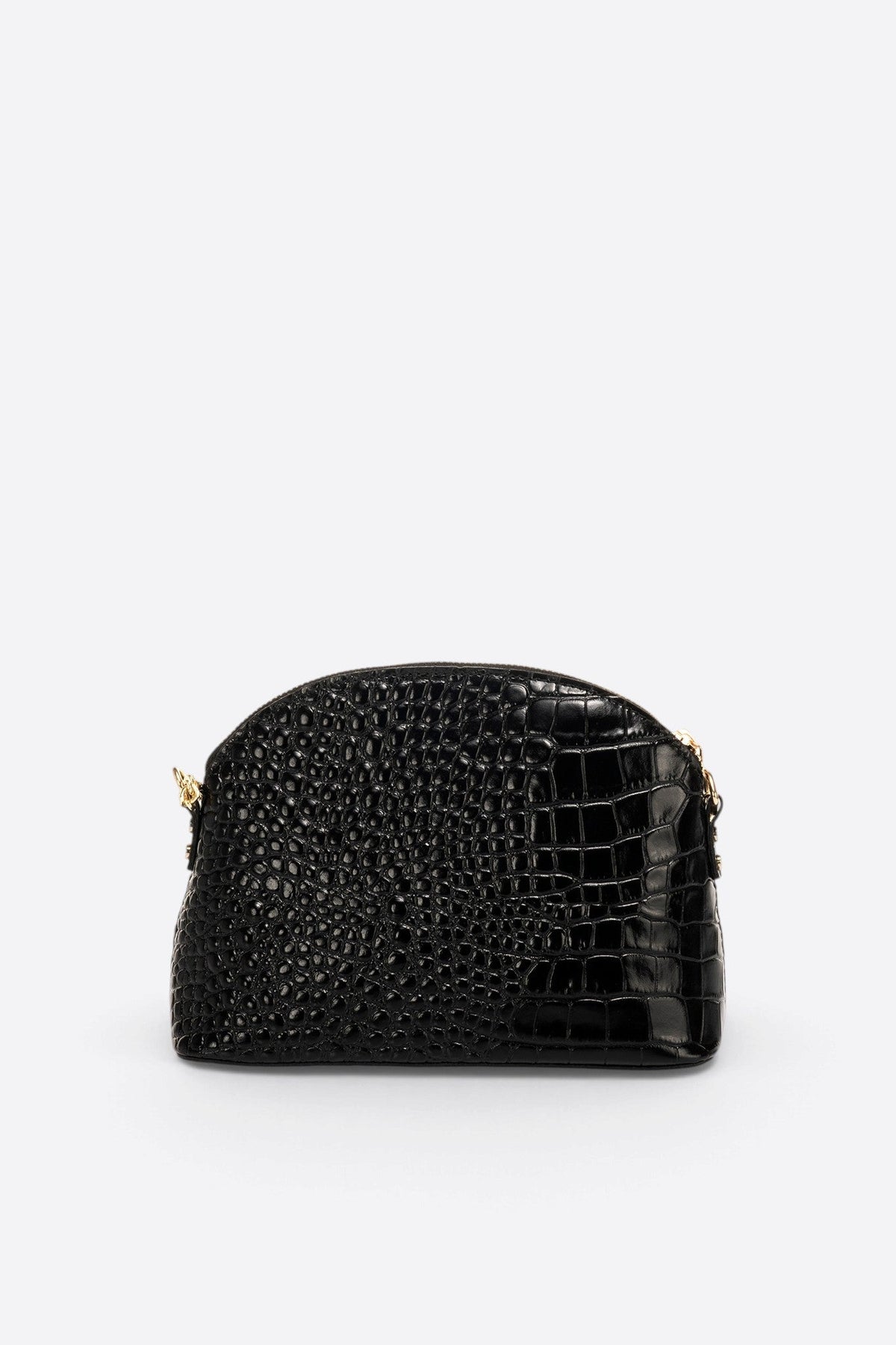 Adriana Made in Italy Leather Crossbody Bag – Black