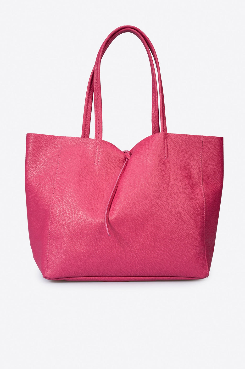 Francesca Made in Italy Leather Tote Bag – Fuchsia