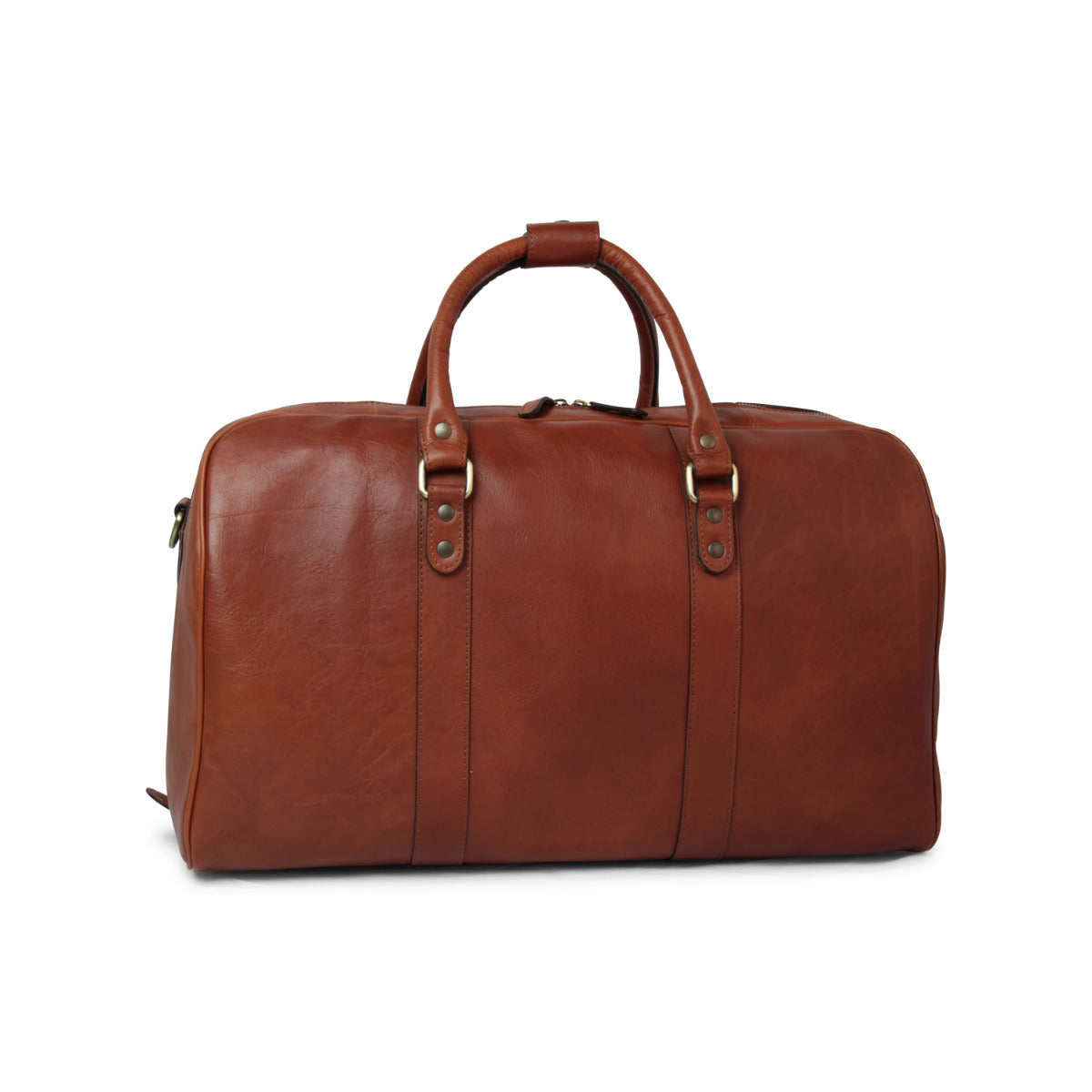Full grain leather large travel bag
